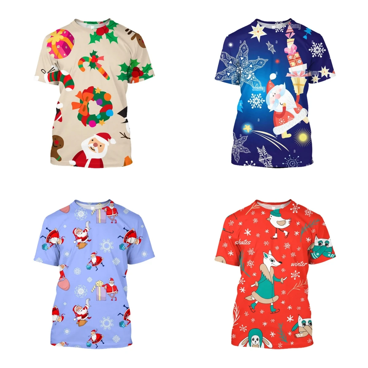 

Детская одежда с Санта-Клаусом для девочек от 4 до 12 лет, футболка-носка с рождественским принтом в виде снежинок и красного дерева, топы