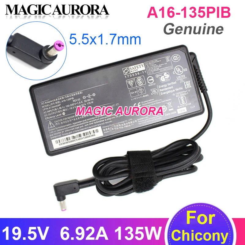 

A16-135PIB 19.5V 6.92A 135W DELTA Adapter For ACER Nitro 5 AN515-54 AN515-55 AN515-53 N20C1 N20C2 N18C3 Series Laptop Charger