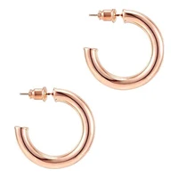 new hot selling lightweight thick open hoop womens earrings simple gold color earrings jewelry gift