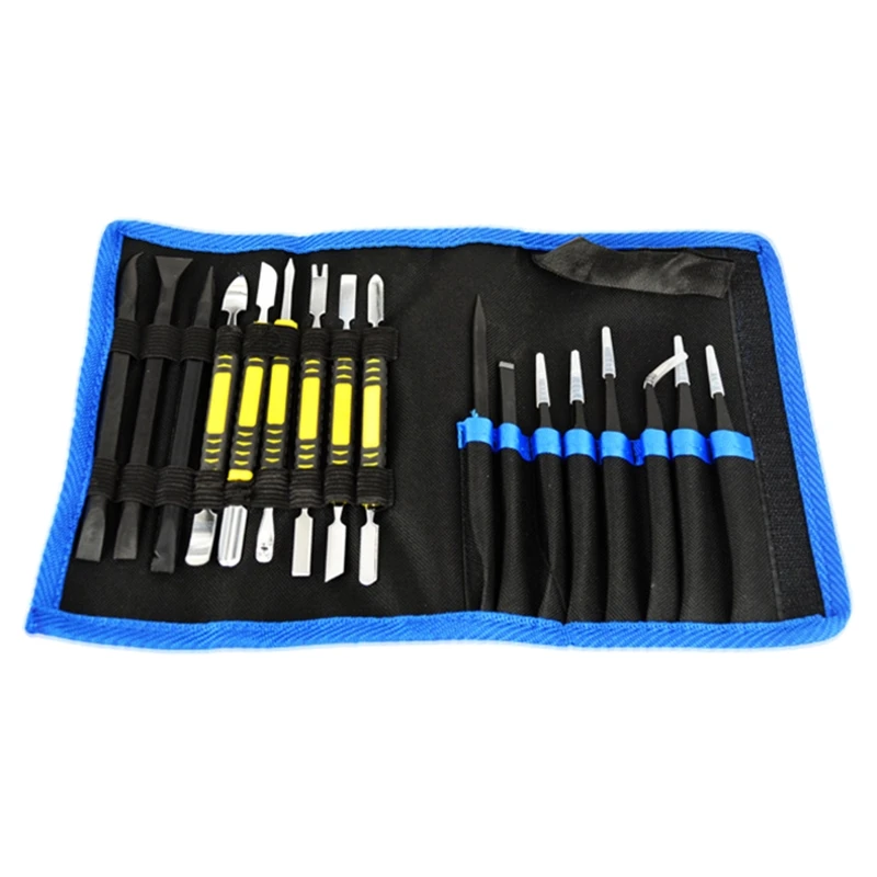 

Professional Electronics Opening Pry Tool Repair Kit with Metal Spudger 17 Pcs
