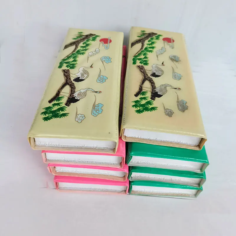 8 PCS  Chinese Ancient Writing Pencil Case Plastic With Magnet Box 1980 s Scarce Receive A Case