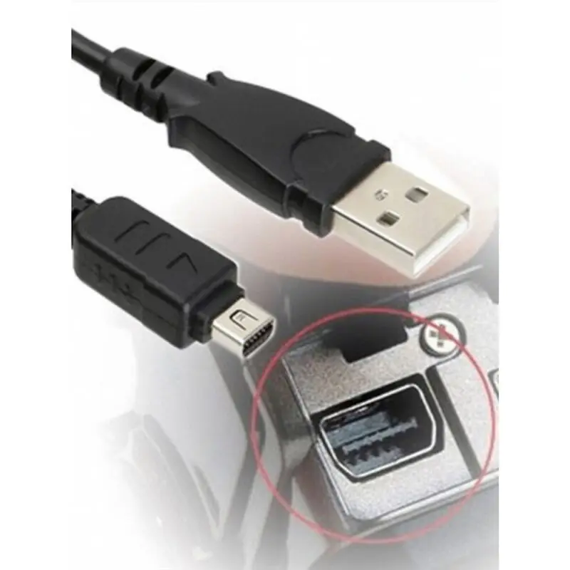 Фото Кабель USB для передачи данных SWXF 12Pin для камер E-PL7, E-PL1/2/3/5/8, E-M10II, EM1, CB-USB5, CB-USB6 №5