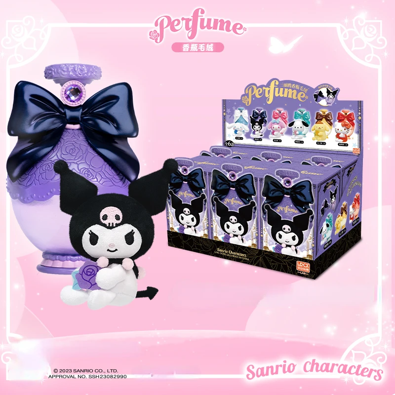 

Sanrio Series Fragrant Bottle Plush Kuromi Melody Pochacco Cartoon Cute Ornament Toys Hobbies Action Figures Holiday Gifts