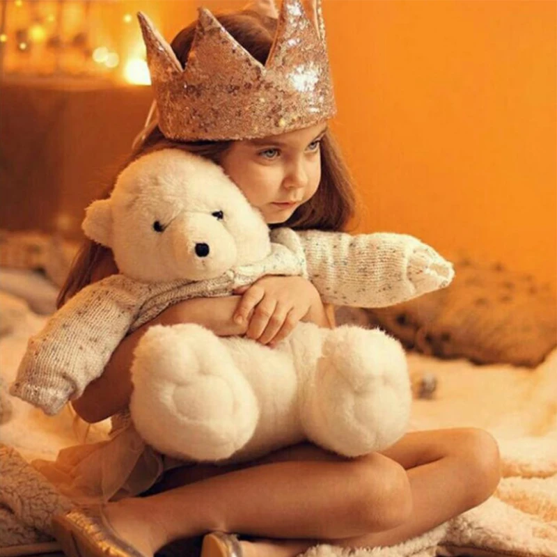 Головной убор INS Baby Shower для девочек блестящая розовая Корона головной