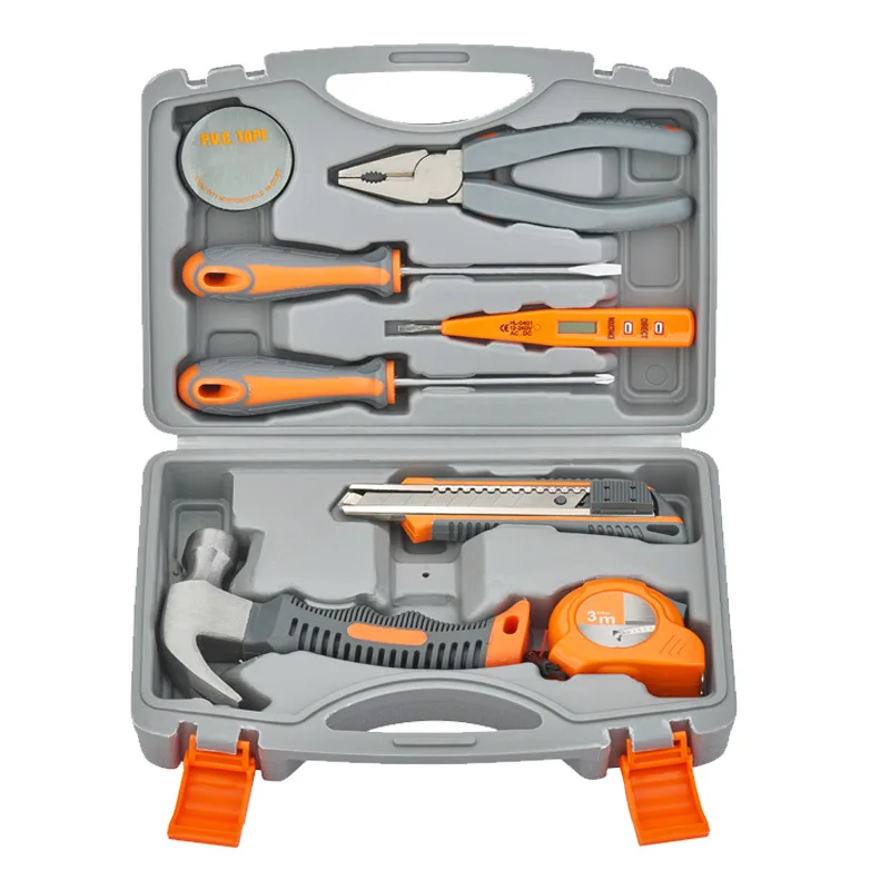 

Household Toolbox Set Electrician Combination Hardware Hand Tool Set 9 Piece Gifts Home Tool Repair Multifunctional Combination