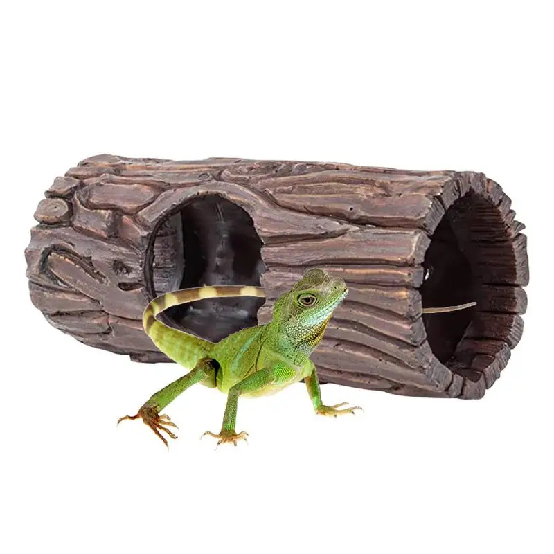 

Reptile Cave Resin Birch Bark Log Hideout For S Strong Suction Cup Resin Log Hideaway For Reptiles Betta Small S Turtles