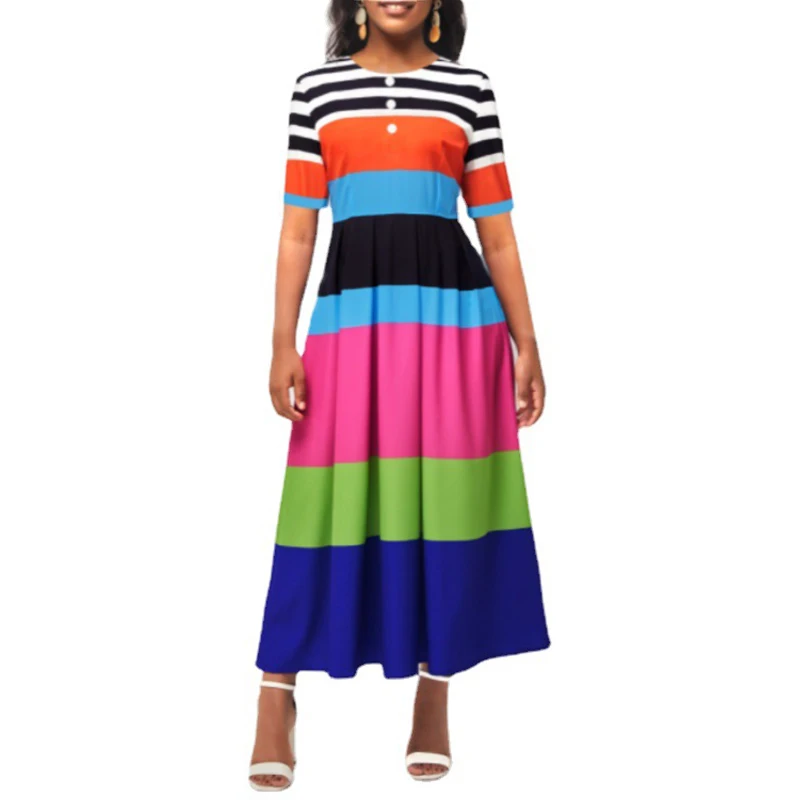african dresses for women 2022 african clothes fashion africa kanga clothing casual dress Size S-3XL