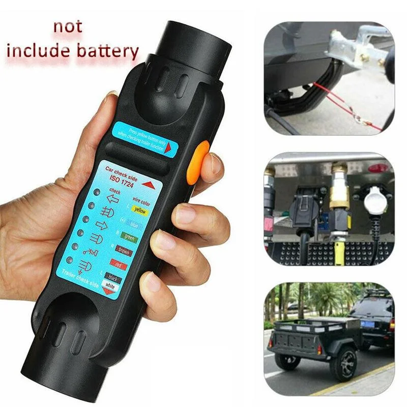 

12V Trailer Relay Tester 7Pin Plug Socket Car Diagnostic Tools Turn Signal Light Fog Lamp Check Towing Truck Caravan Accessories