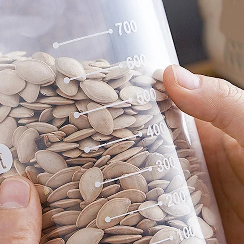 Пластиковые Бытовые Сушеные Банки С Крышками Кухонный Органайзер Для Хранения В