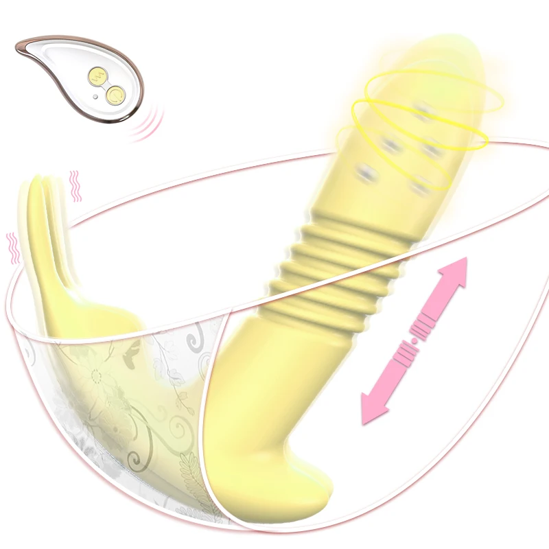 Фаллоимитатор-вибратор для женщин секс-игрушки удаленный Телескопический