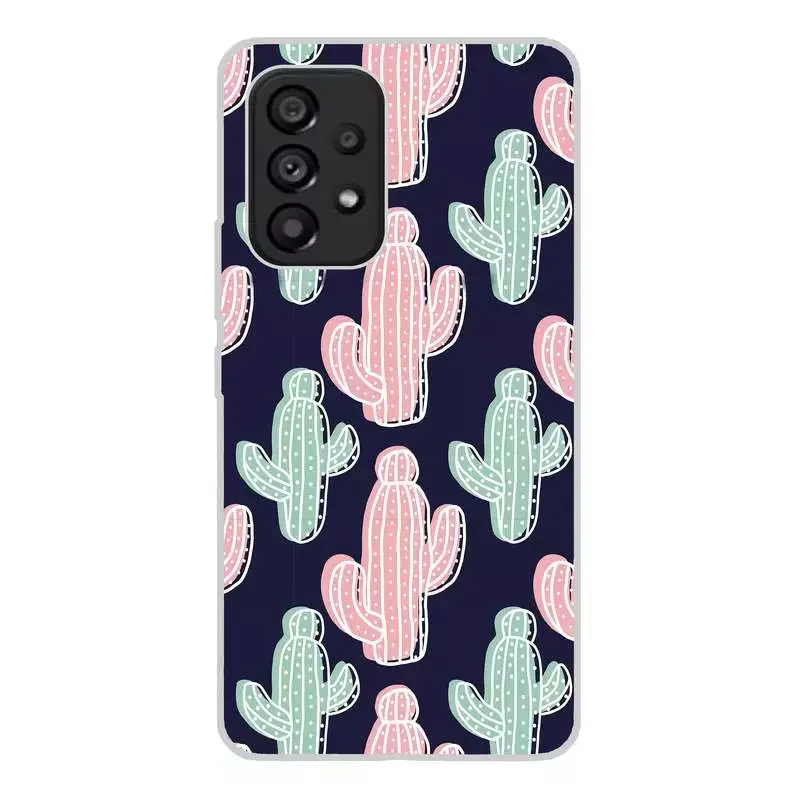 

NEW2023 Muchoygood case with SAMSUNG-A33-5G silicone gel tpu case custom drawing design anti-shock flowers 002