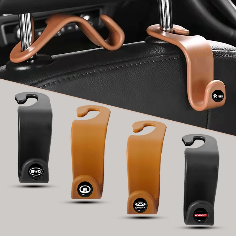 

2pcs Car Headrest Hanger Hook Multi Function Seat Back Interior Accessories for Abarth 595 Competizione Carbono 500 95 695 Puto