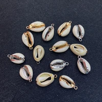 exquisite natural shell conch pendant 13 25mm electroplating charm fashion jewelry diy necklace earrings bracelet accessories