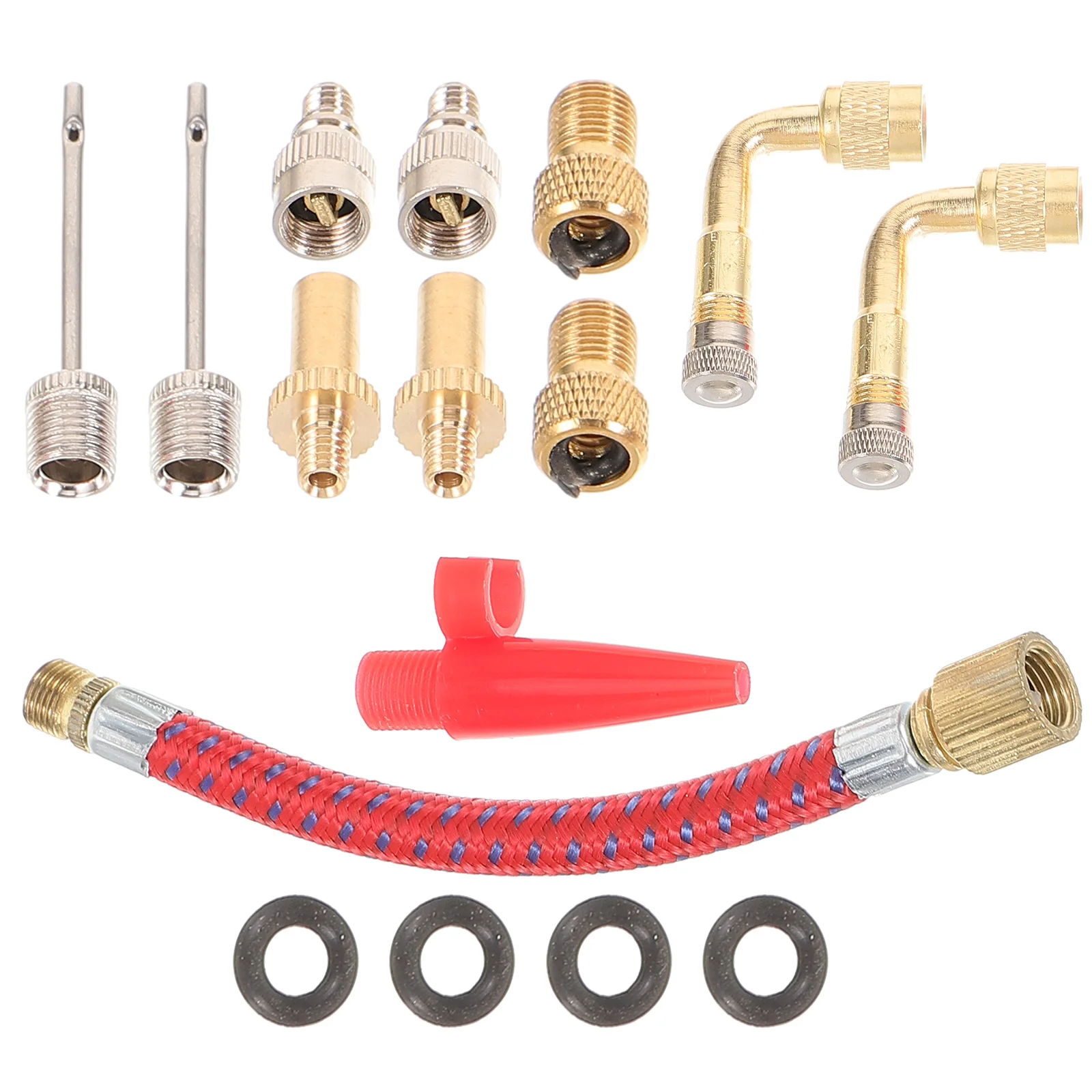 

1 Set of Bike Adapter Tool Ball Pump Needle Bike Tire Pump Tube Tire Inflation Connector