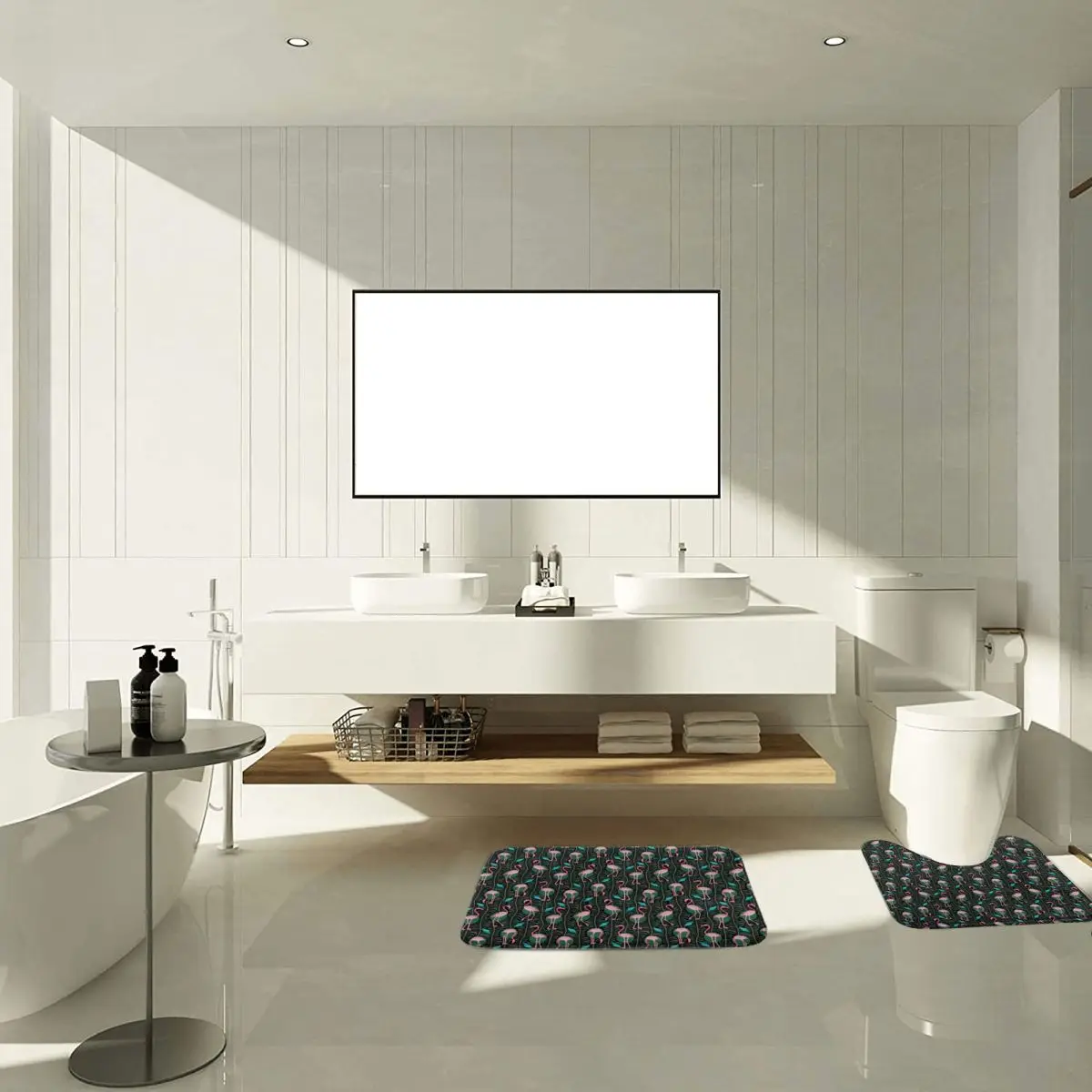 2 шт. абсорбирующие коврики для ванной из полиэстера |