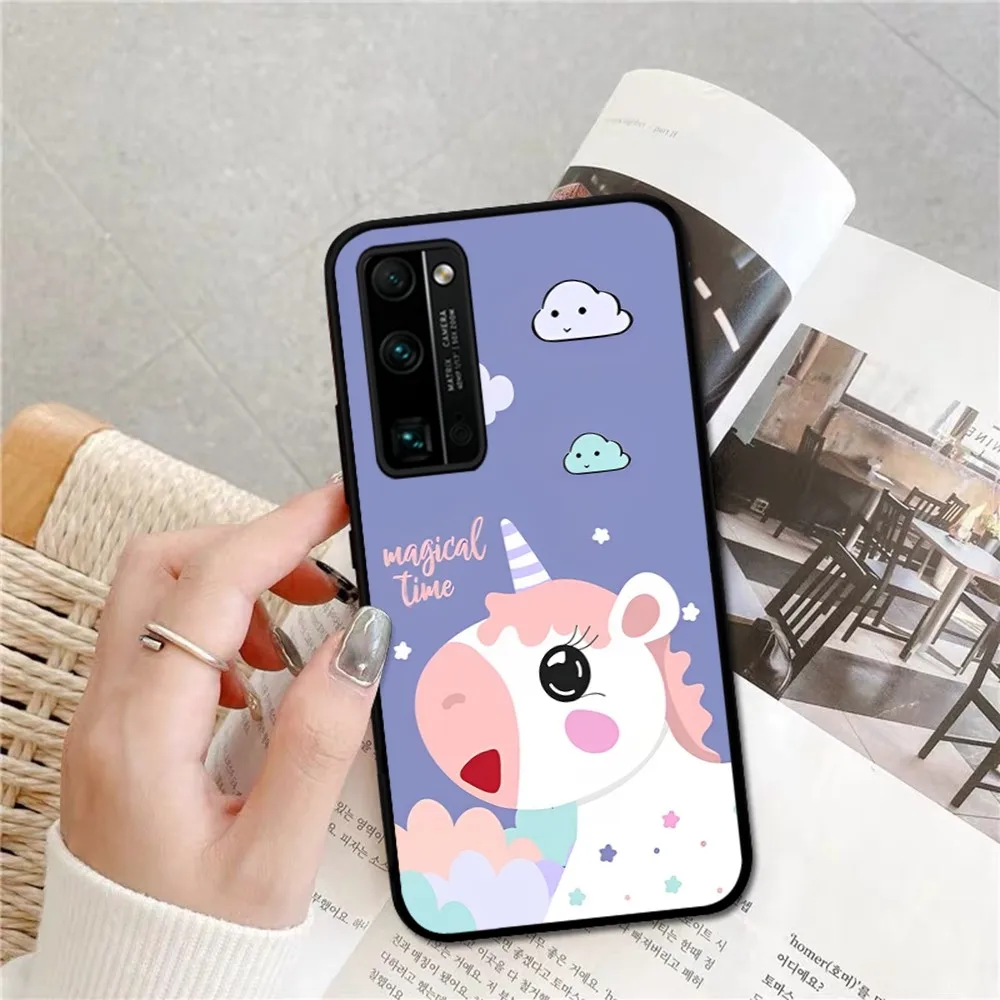 Чехол для телефона с рисунком единорога Huawei Honor 10 lite 9 20 7A pro 9X 30 50 60 70 plus