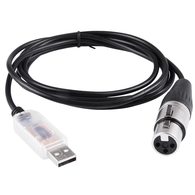 

1 Piece FT232RL USB To RS485 XLR Adapte DMX Interface Cable DMX512 Interface Cable Stage Lighting Controller Cable
