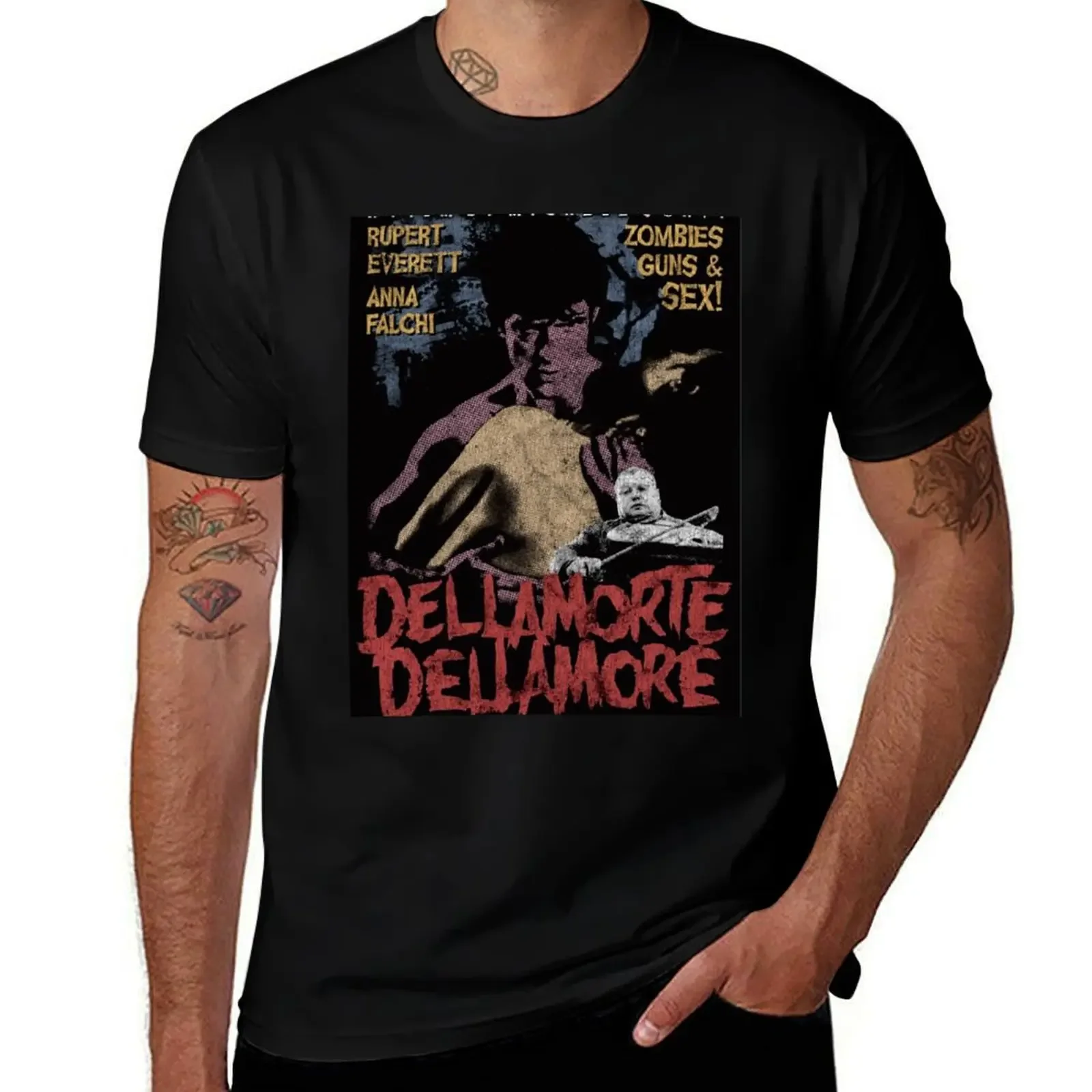 Футболка с плакатом Dellamorte Dellamore Dylan Dog Cemetery Man футболка аниме винтажная рисунком