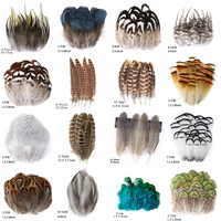 pretty natural pheasant peacock feather crafts diy feathers wedding party handicraft accessories fly tie material decoration