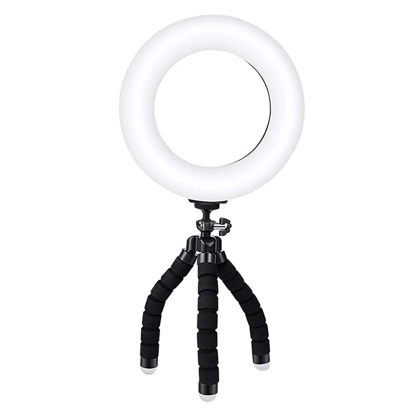 

Кольцевой светильник для ноутбука со штативом и зажимом для видеоконференции