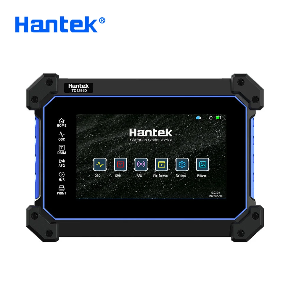 

Цифровой осциллограф Hantek TO1112D с сенсорным экраном, 2 канала, 110 МГц, Мвыб/с, портативный USB-осциллограф, мультиметр с источником сигнала