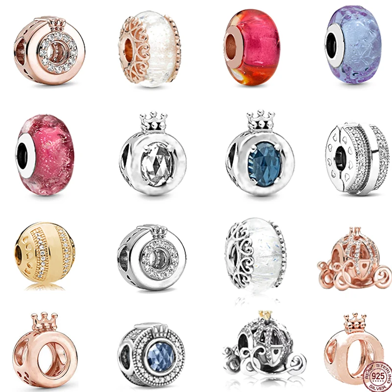 

2022 высокое качество 925 искусственная Корона очаровательные бусины подходят для оригинального браслета Pandora ожерелье женские ювелирные изд...