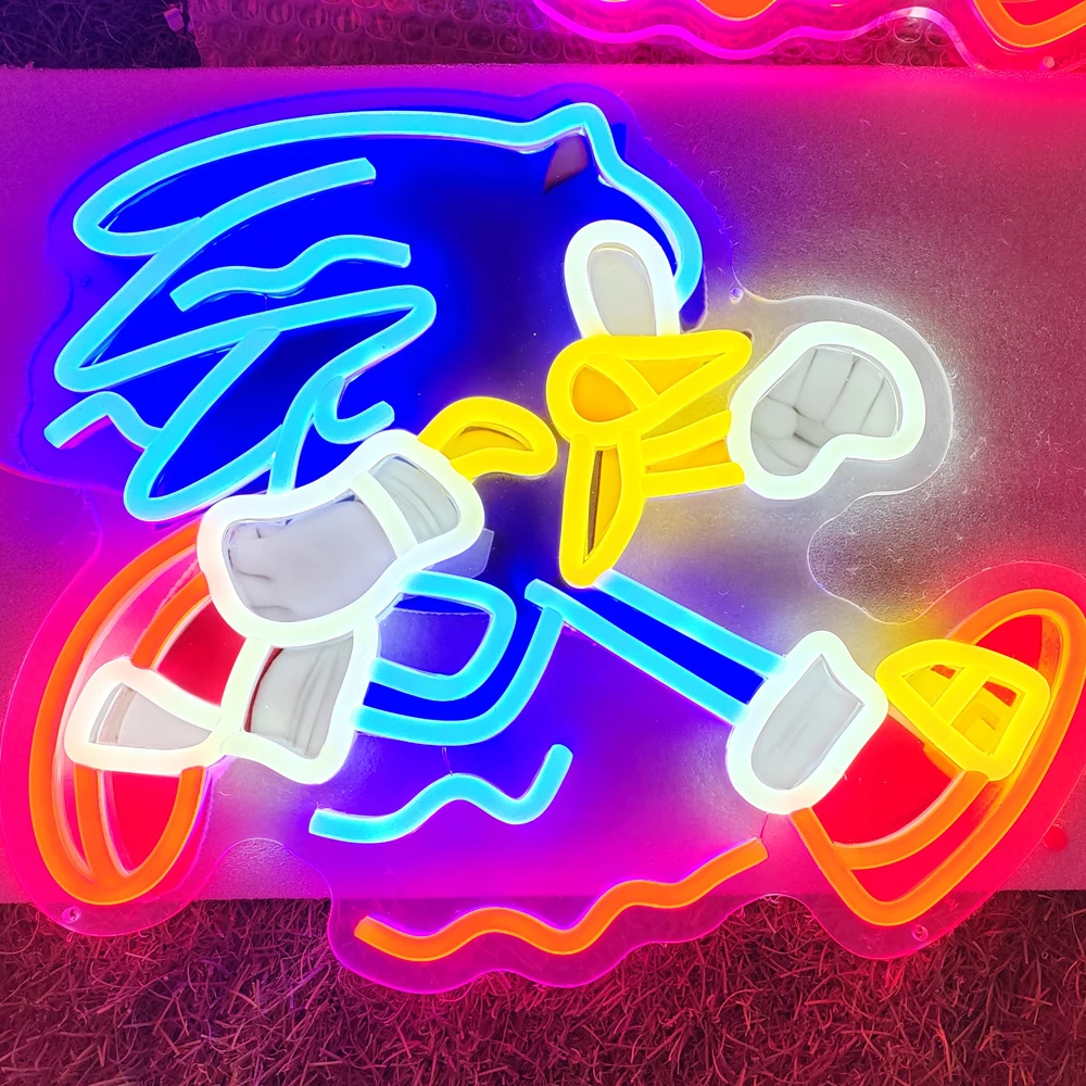 Custom Neon Sign Anime Neon Signs Led Sign Living Room Neon Sign Game Room Neon Sign Wall Decor Best Gift for Girls with Dimmer