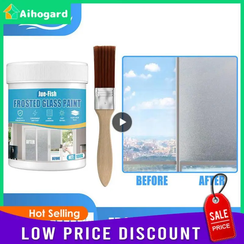 

Moisture Proof. Shading Frosted Glass Paint Creative Frosted Glass Film Paint Privacy Covering Door And Window Sun Blocking 100g