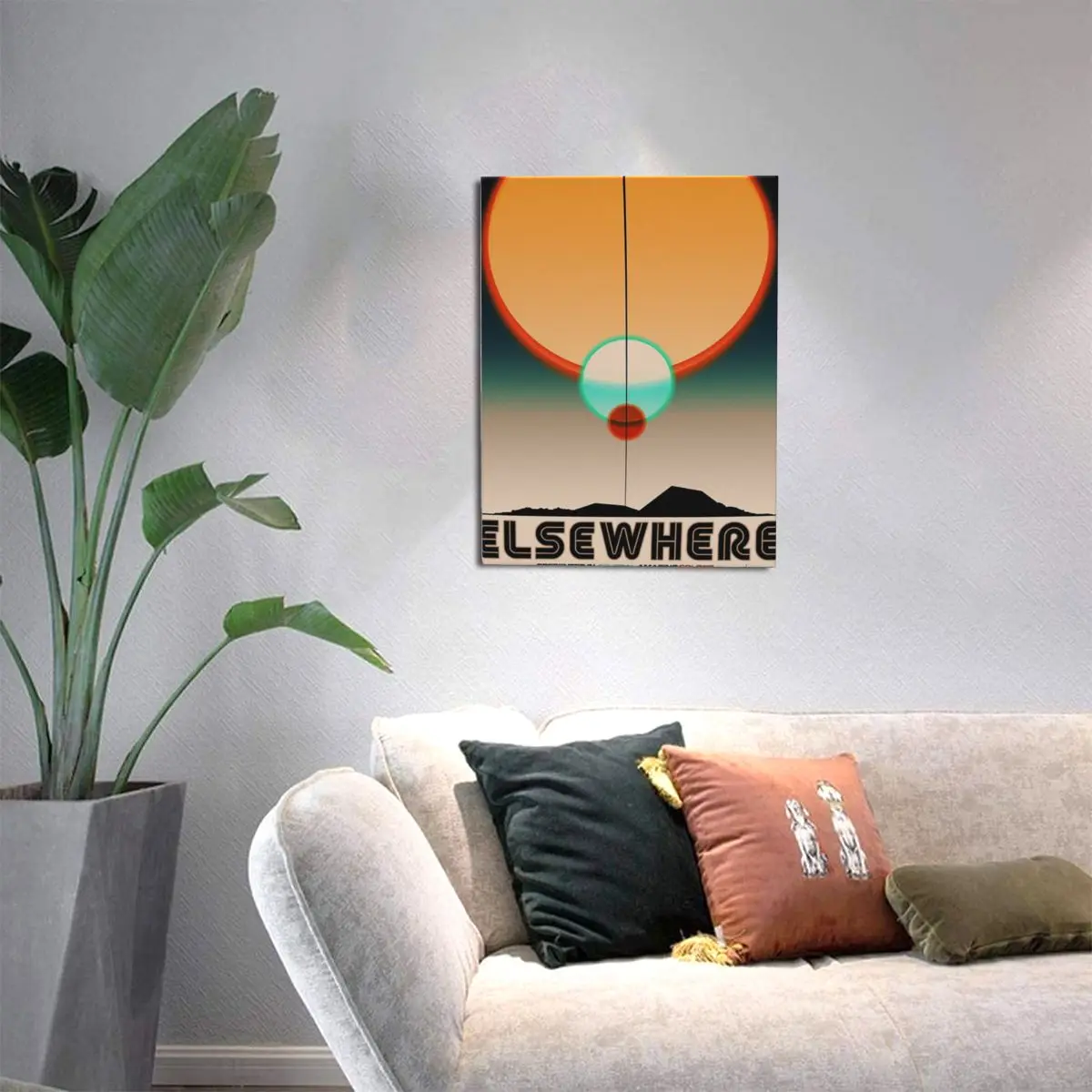 Elsewhere Scifi Atompunk декоративная картина на холсте