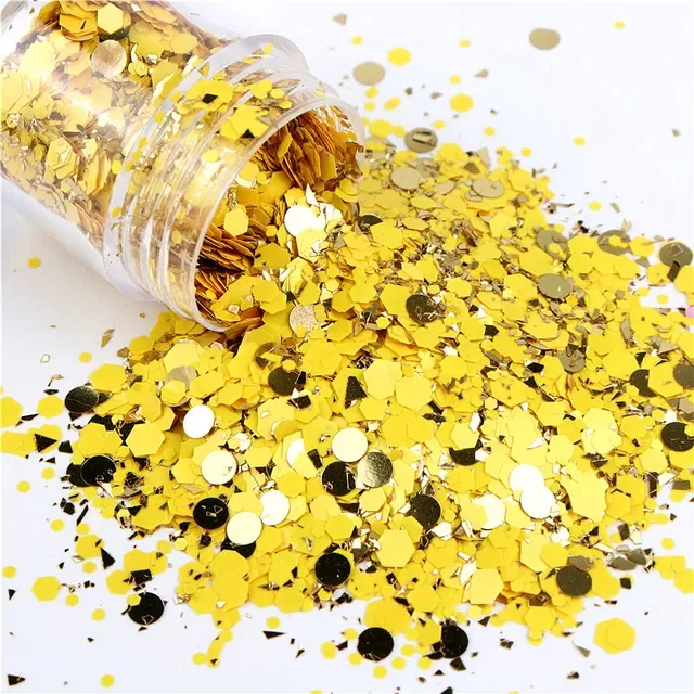 

Mix Nail Art Glitter Sequins Hexagonal Pigment Powder Sequin Flakes Face Makeup Nail Accesoires For Manicure Design 10ml