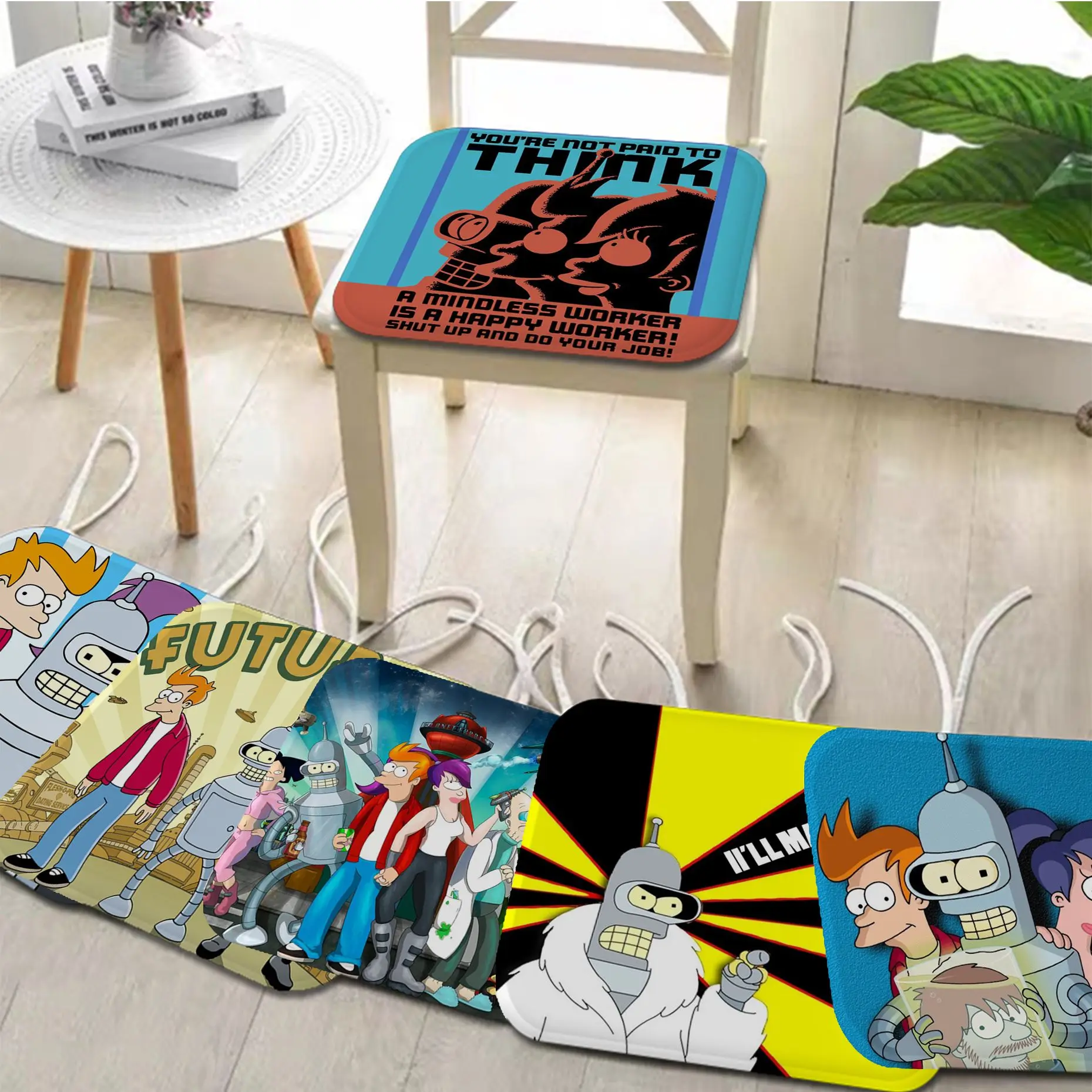

Futuramas Cushion Mat Creative Dining Chair Cushion Circular Decoration Seat For Office Desk Cushions Home Decor