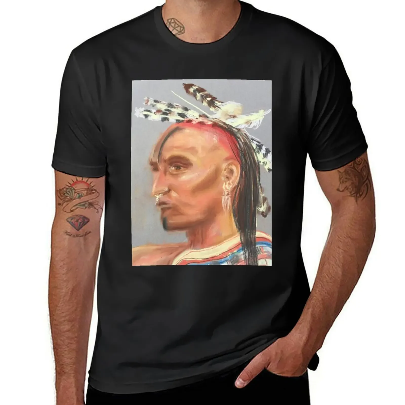 Футболка Shawnee man летняя одежда спортивные болельщики таможенный дизайн мужская