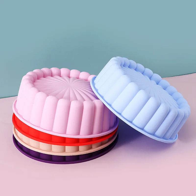 Силиконовая форма для торта Шарлотта многоразовая рифленая антипригарные
