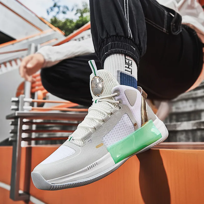 New Professional Cushion Men's Basketball Sneakers Wearproof Non-Slip Women Basketball Shoes Breathable Comfy Men Training Shoes