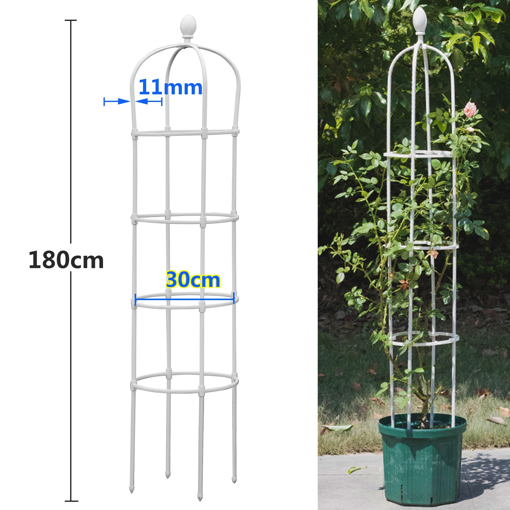

Портативная опорная башня для растений из стали