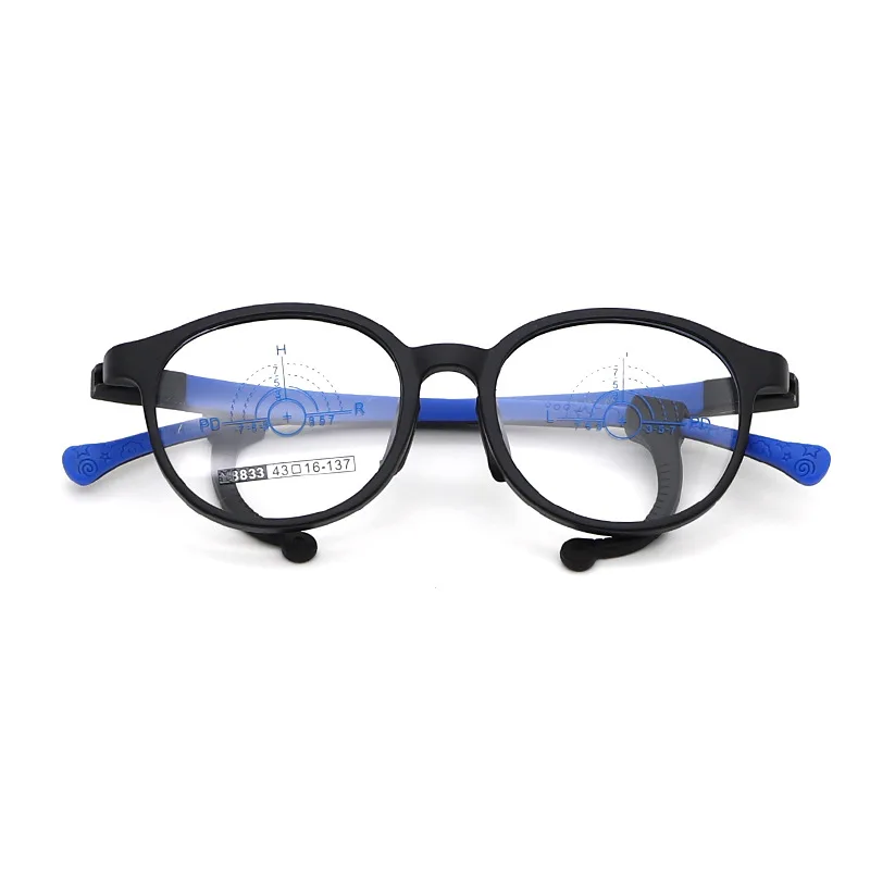 Очки для мальчиков и девочек 43-16-137 Tr90 регулируемый размер оправа очков с защитой