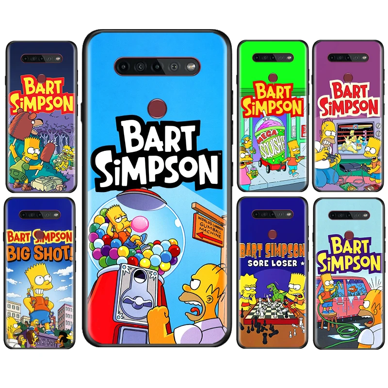 

Cool The Simpsons For LG K92 K42 K22 K71 K61 K51S K41S K30 K20 Q60 V60 V50 S V40 V30 G8S G8 X Black Silicone Phone Case