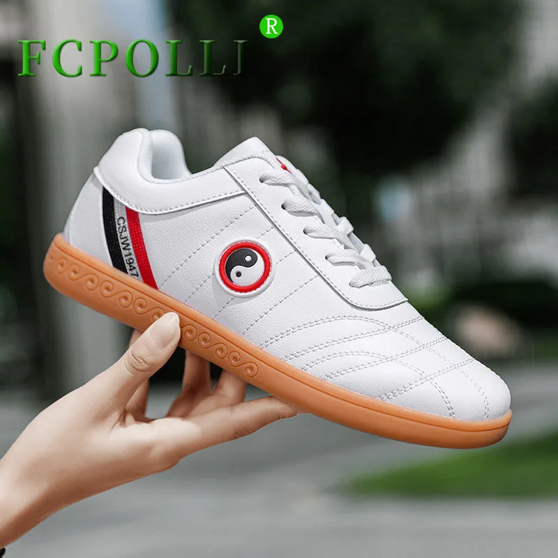

Professional Martial Arts Sneakers Unisex Black Leather Adult Exercise Chinese Wushu Shoe Designer Martial Arts Training Shoes