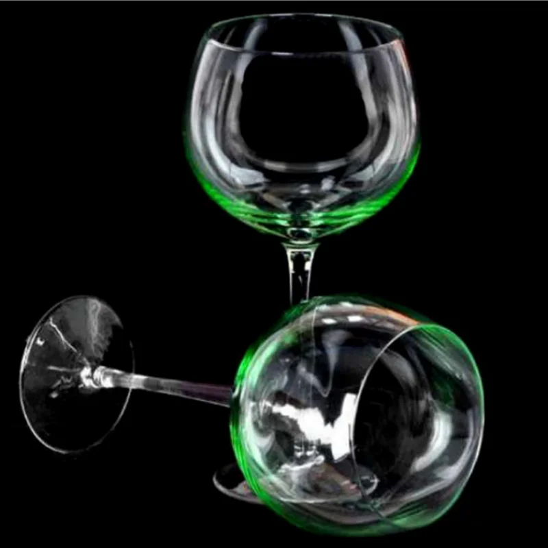 

New Style Exquisite 700-800ml Lead-Free Crystal Glass Green Apple Goblet Family Bar Red Wine Cup Fashion Festival Drinkware Gift