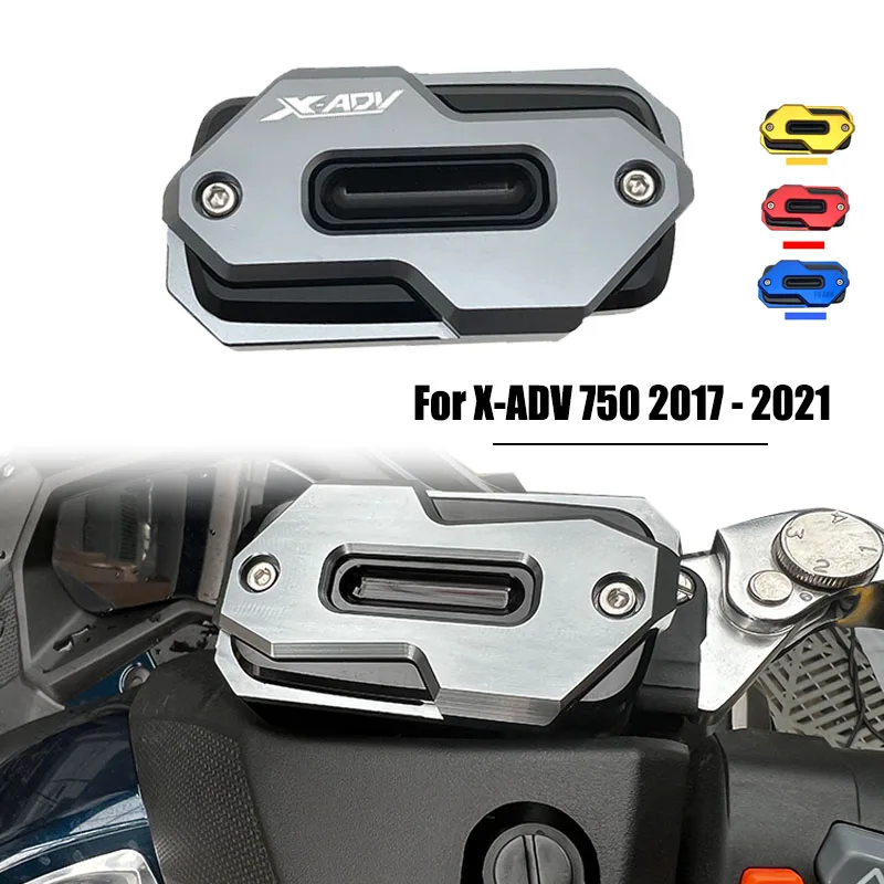 

For HONDA X-ADV 750 XADV X ADV 300 750 1000 2017-2021 2020 Motorcycle Aluminum Front Brake Reservoir Fluid Tank Oil Cup Cover
