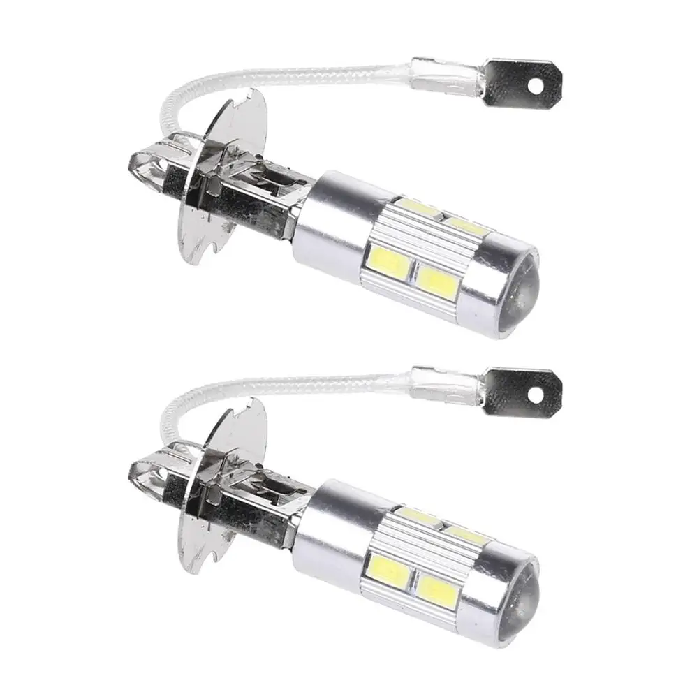 Автомобильные светодиодные фонари LED H3 H1 10 SMD 5630 лампы высокой яркости белые