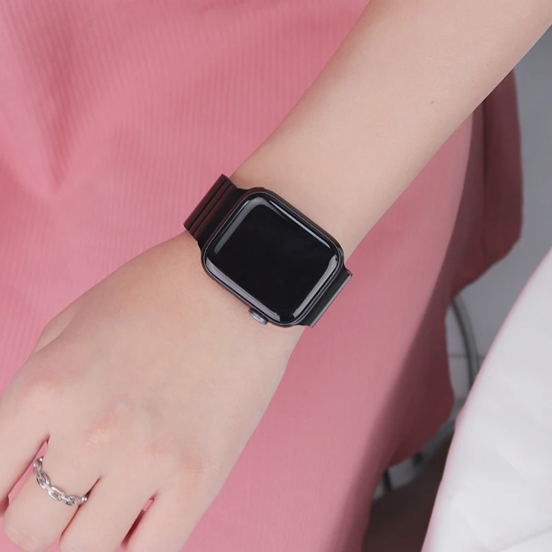 Stainless Steel Strap For Apple watch Bracelet 40mm 44mm 42mm 38mm 45mm 41mm Butterfly Buckle Correa iWatch series 7 6 5 4 3 SE