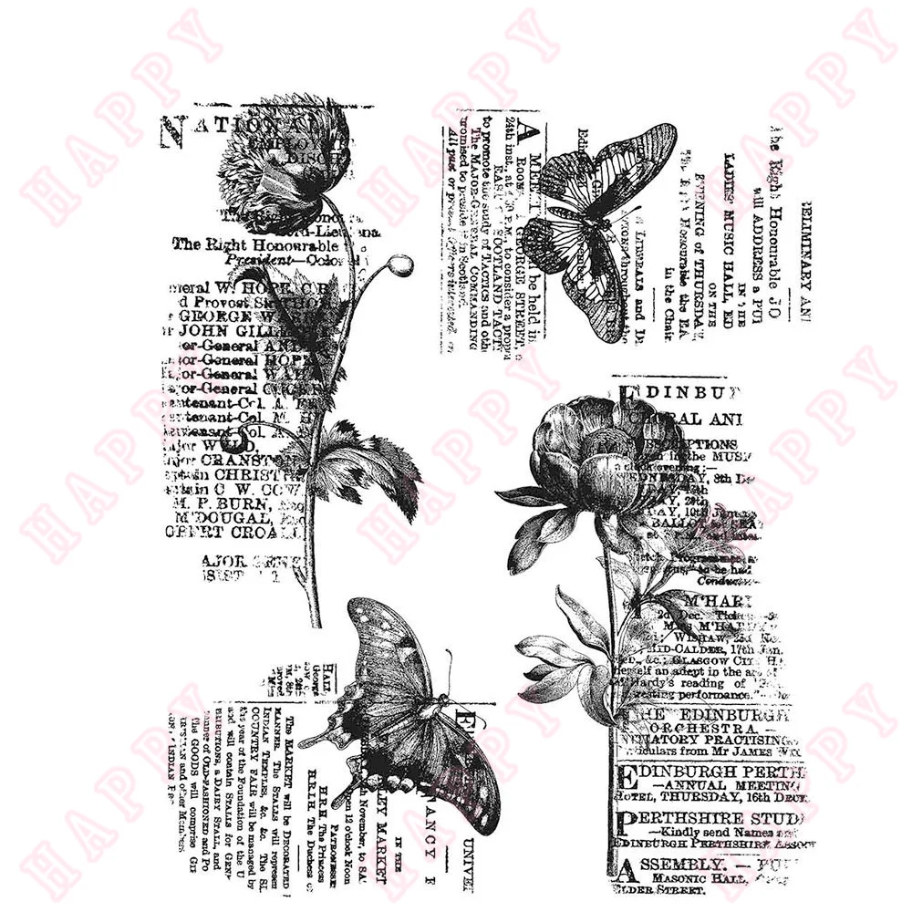 

Explosive Models Botanic Collage Stamps Scrapbook Diy Decoration Diary Craft Embossing Background Template Greeting Card Molds