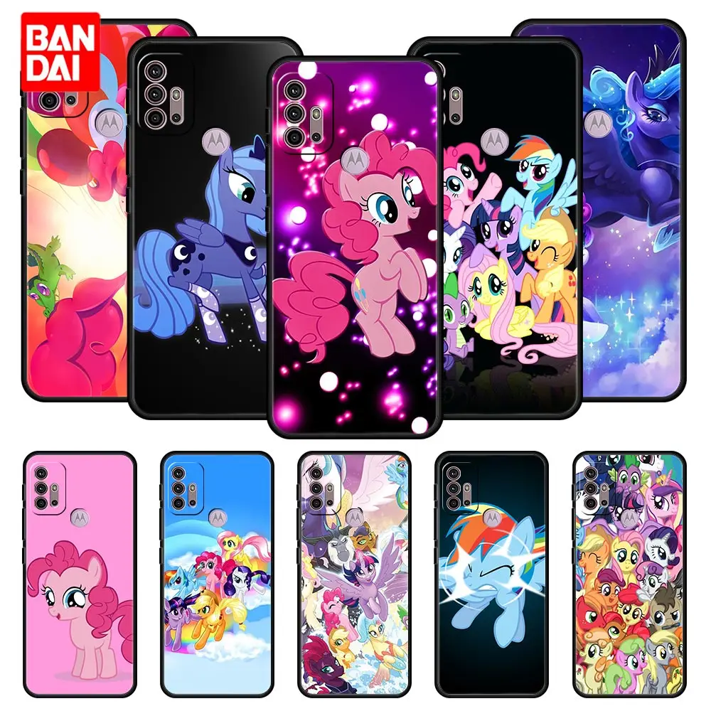 

Cover Case for Motorola Moto G30 G50 G60 G8 G9 G200 G31 G60s Power Plus Play Lite Bag Capa My Little Pony Horse Color Rainbow