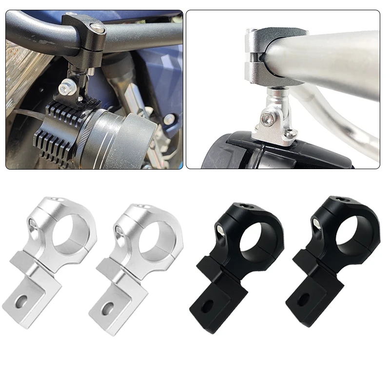 

Universal 22mm 25mm Bumper LED Headlight Bracket Mount Clamp Fork Tubes Motorbike Fog Lights Brackets For BMW For HONDA