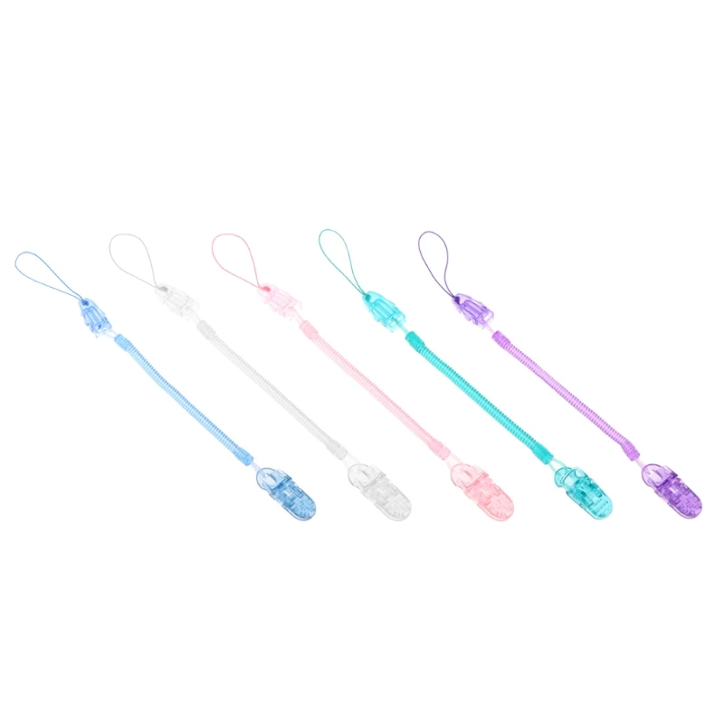 

Pacifier Nipple Chain Baby Infant Toddler Dummy Pacifier Clip Coil Soother Chain