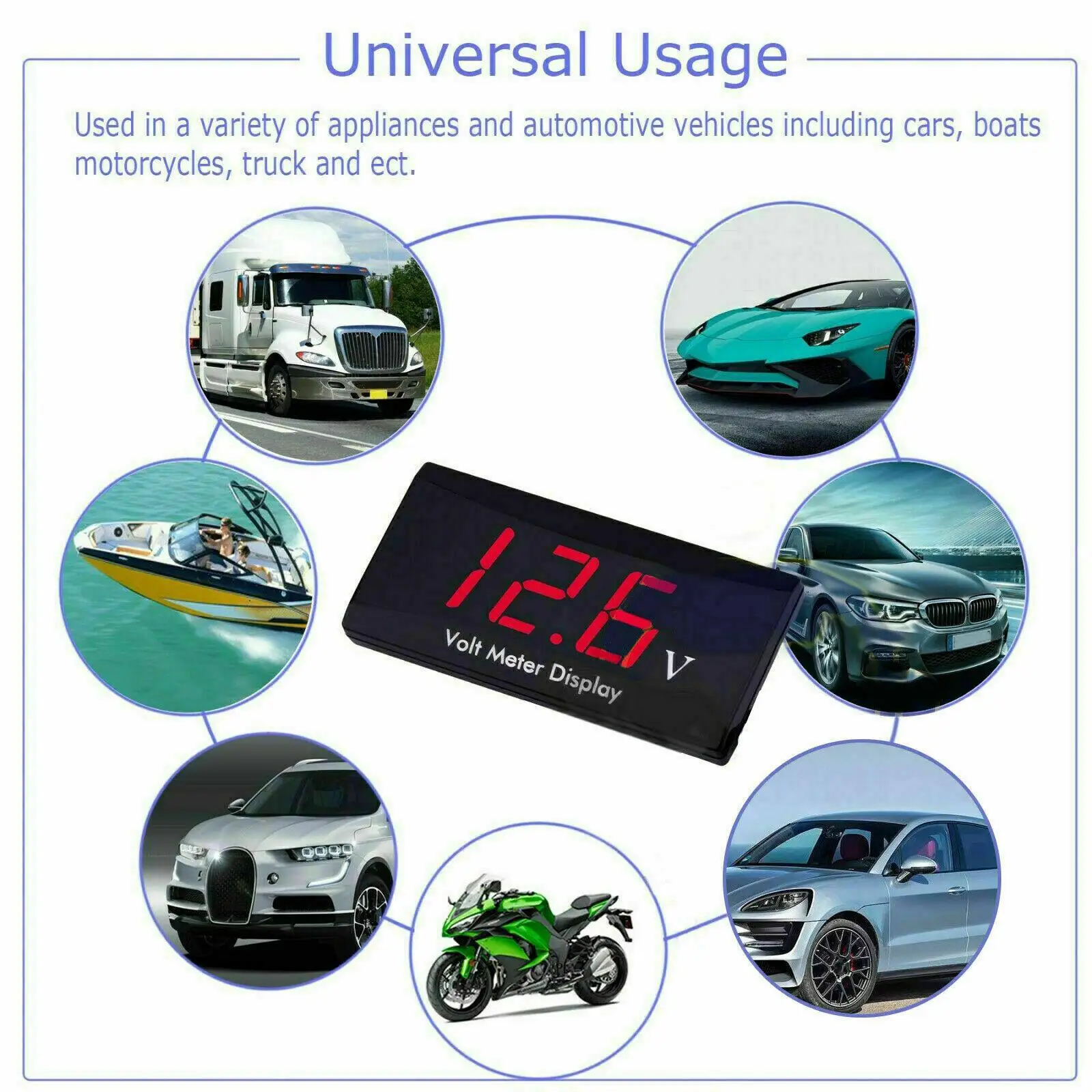 Многофункциональные цифровые часы Voltimetro термометр Вольтметр постоянного тока 12