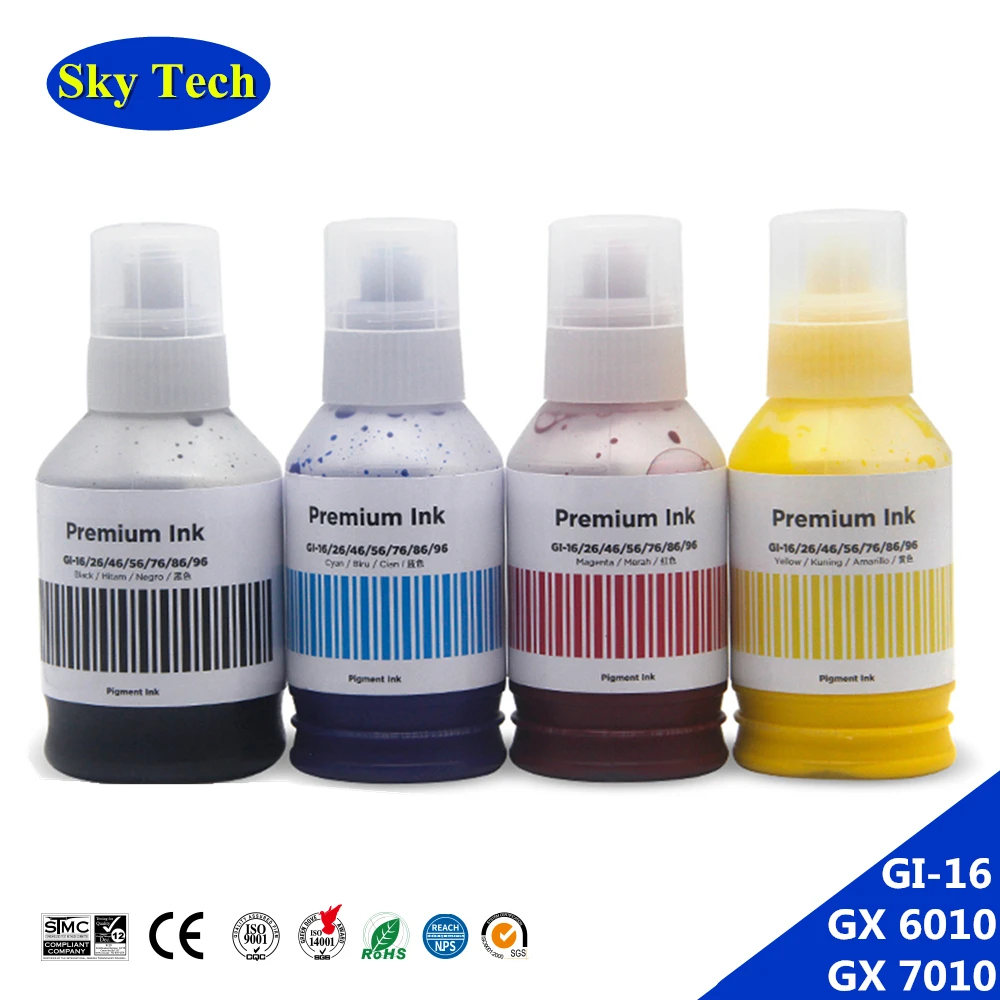 

Sky Quality Refill Ink GI16 GI-16 GI 16 bottle ink For Canon Maxify GX6010 GX7010 etc printer