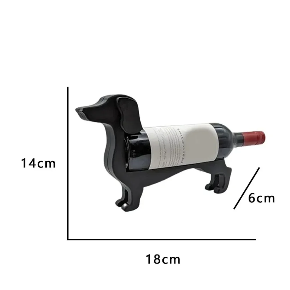 6-цветная винная стойка такса держатель для бутылки вина забавная столешница