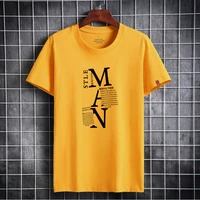 mens t shirt new arrival 2021 summer short sleeve cotton t shirt high quality letter pattern simple style plus size s 6xl